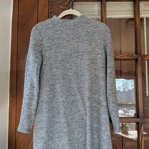 Mock Neck Swing Sweater Dress